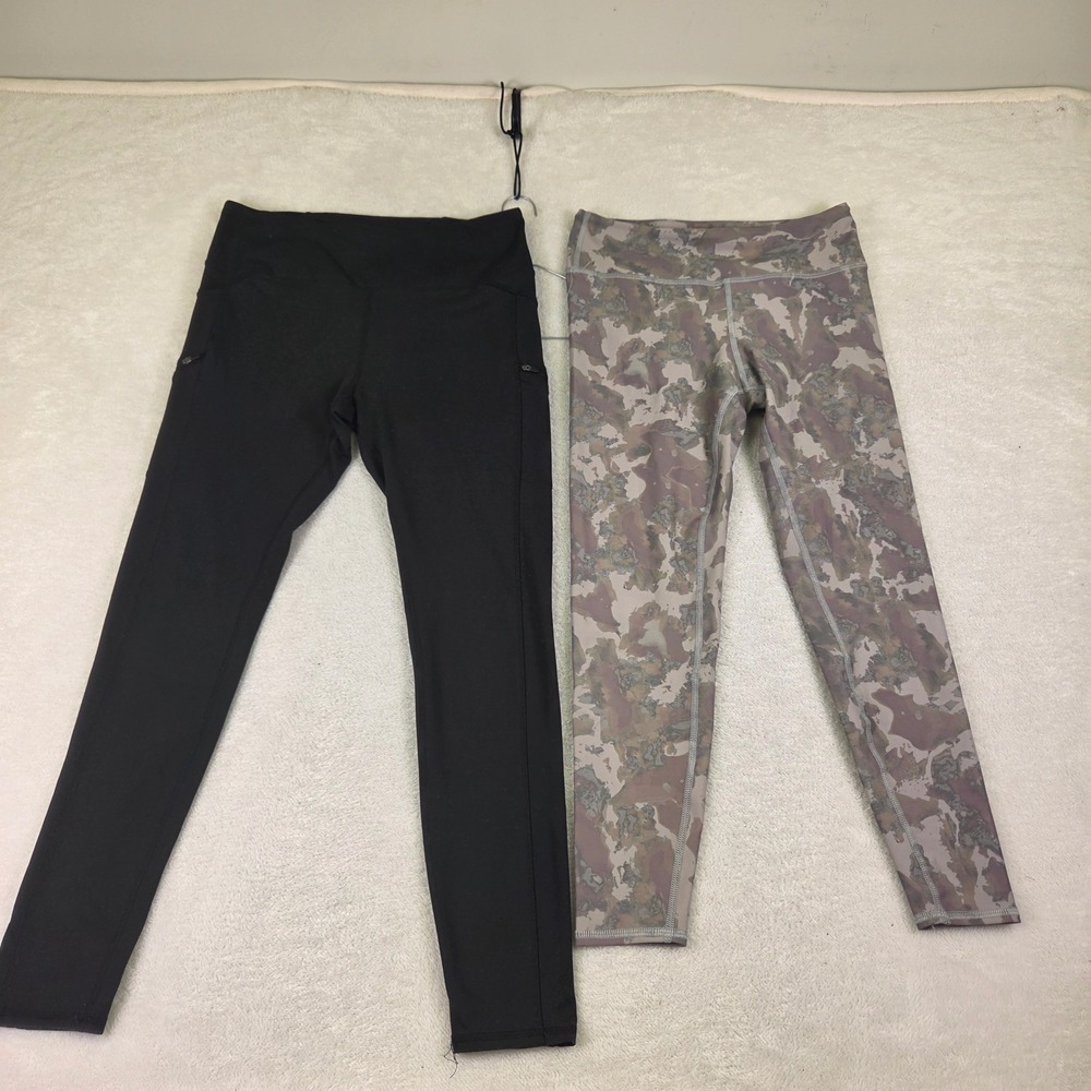 Workout pants Stash Pocket II 7/8 Tights Black High Rise womens size L